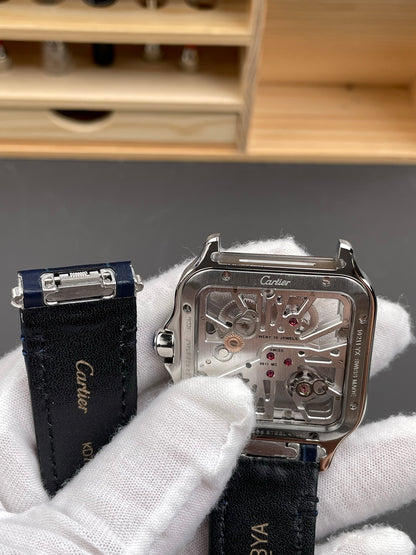 Santos-Dumont Skeleton Blue Strap