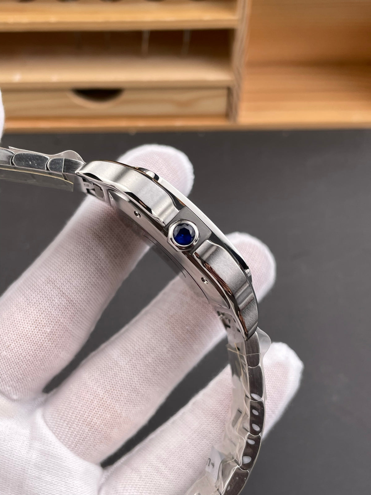 Santos de Cartier Large Blue Dial