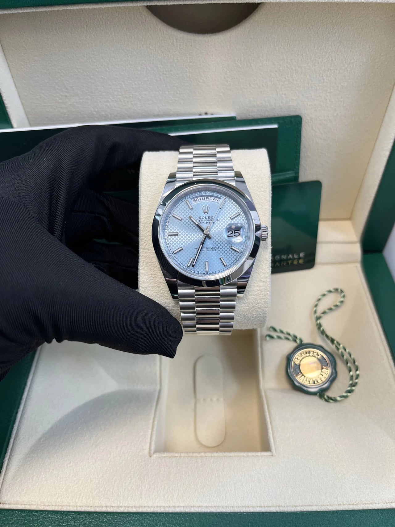 Day-Date 40 Ice Blue Platinum President