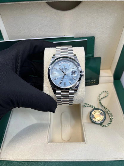 Day-Date 40 Ice Blue Platinum President