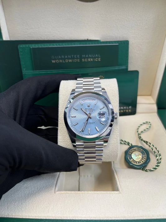 Day-Date 40 Ice Blue Platinum President