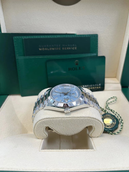 Day-Date 40 Ice Blue Platinum President