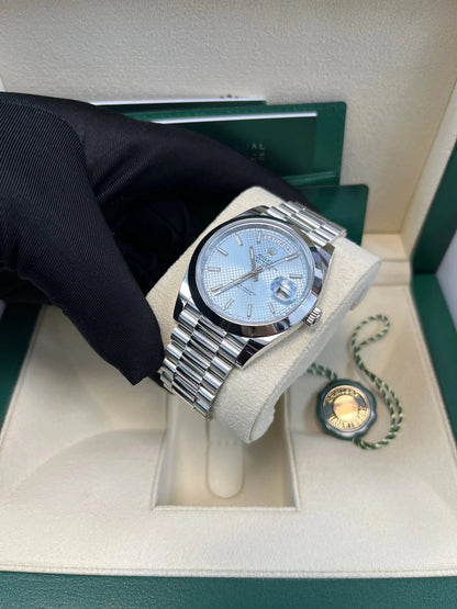 Day-Date 40 Ice Blue Platinum President