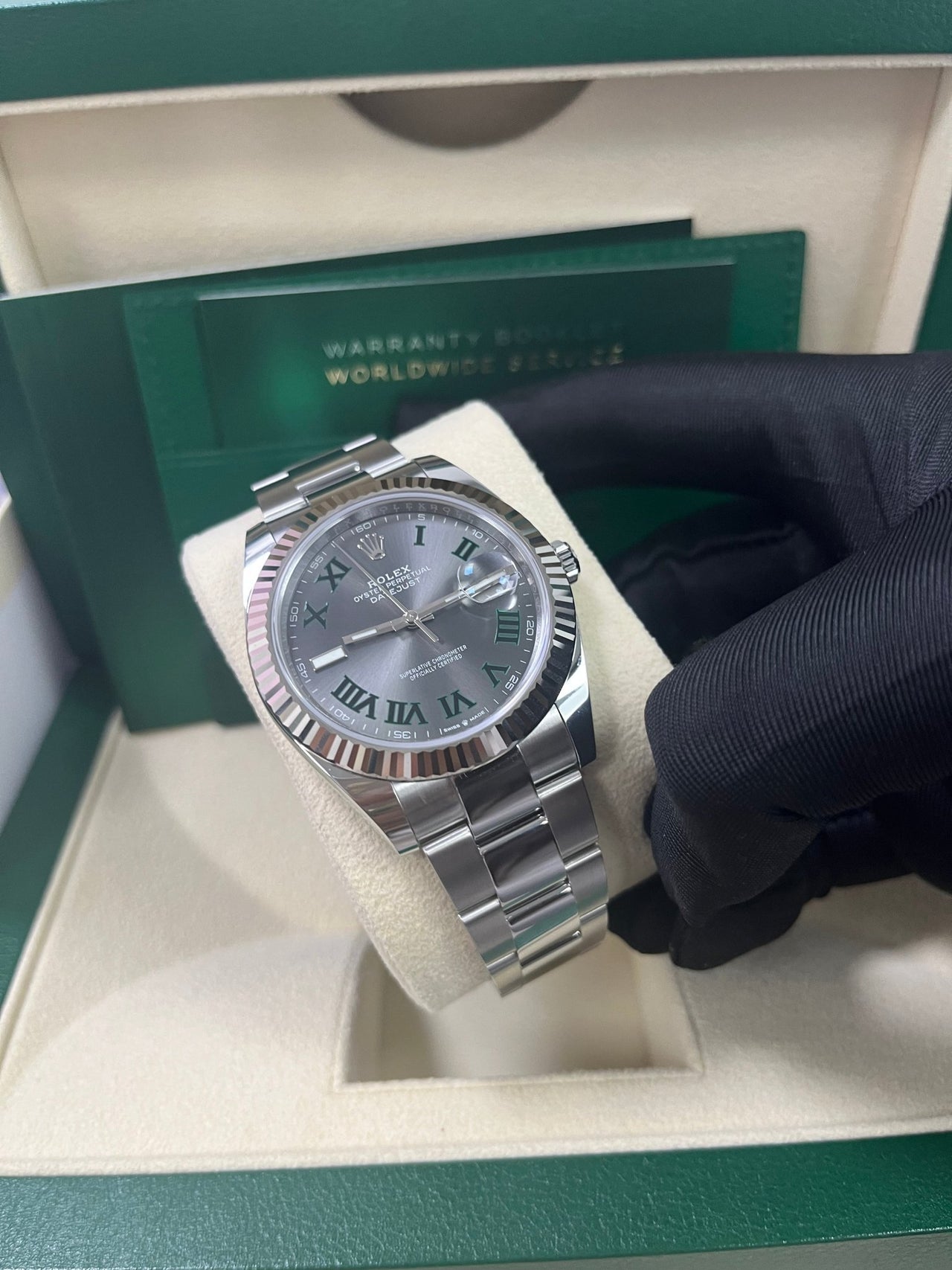 Datejust 41 'Wimbledon' White Gold Fluted Oyster