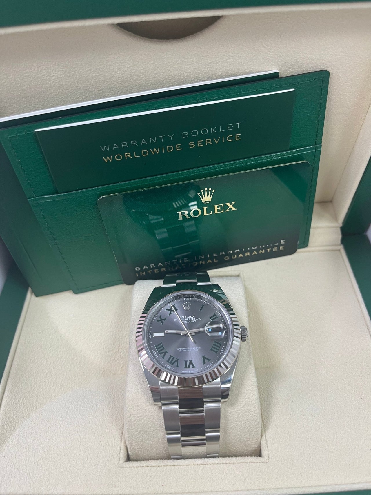 Datejust 41 'Wimbledon' White Gold Fluted Oyster