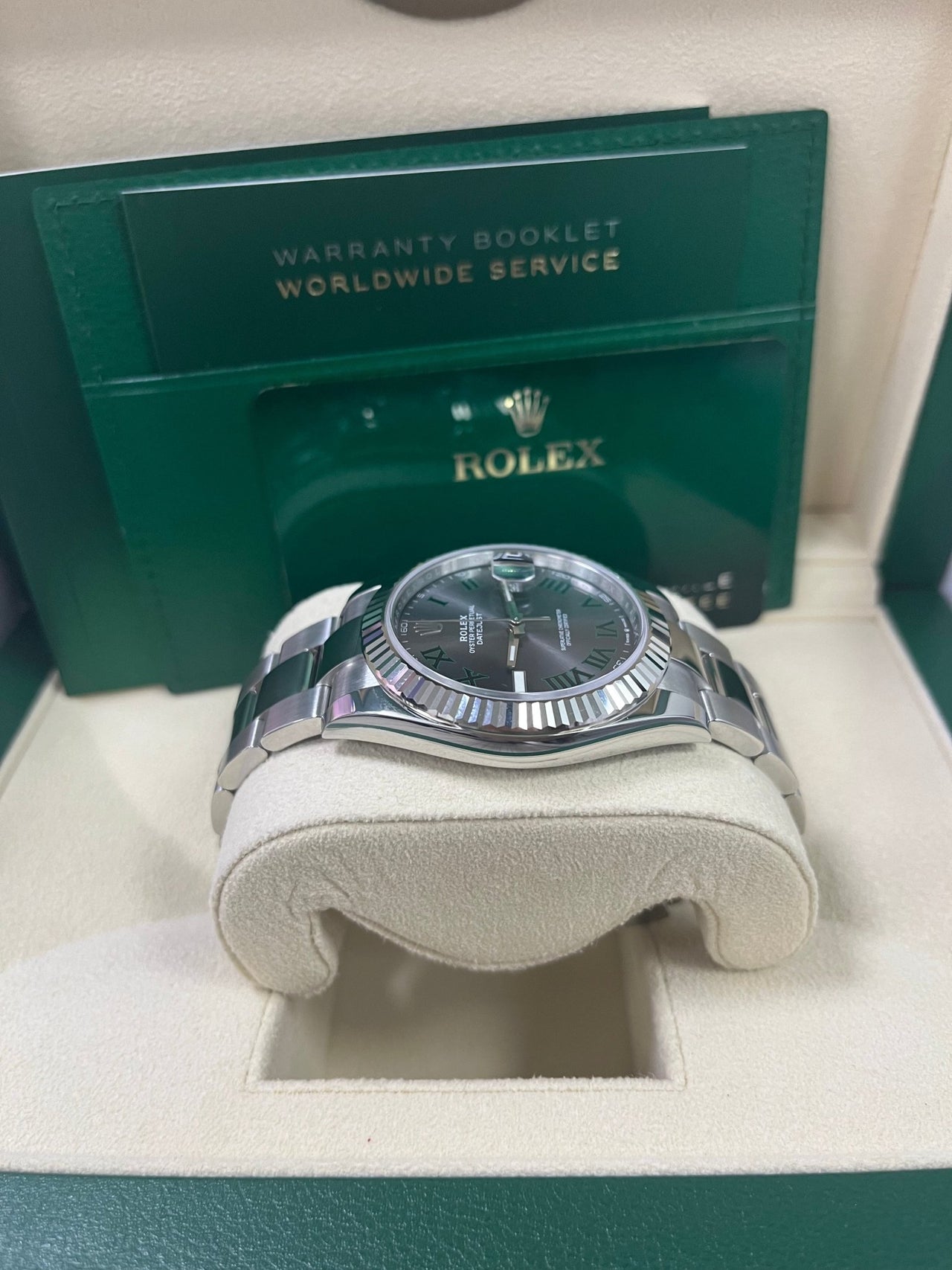 Datejust 41 'Wimbledon' White Gold Fluted Oyster