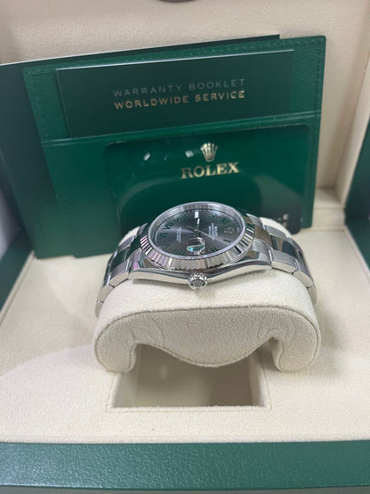Datejust 41 'Wimbledon' White Gold Fluted Oyster