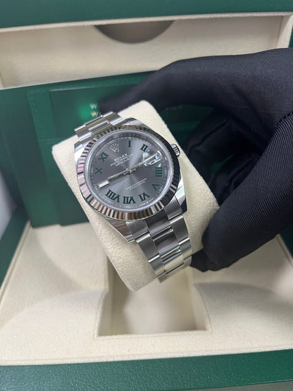Datejust 41 'Wimbledon' White Gold Fluted Oyster
