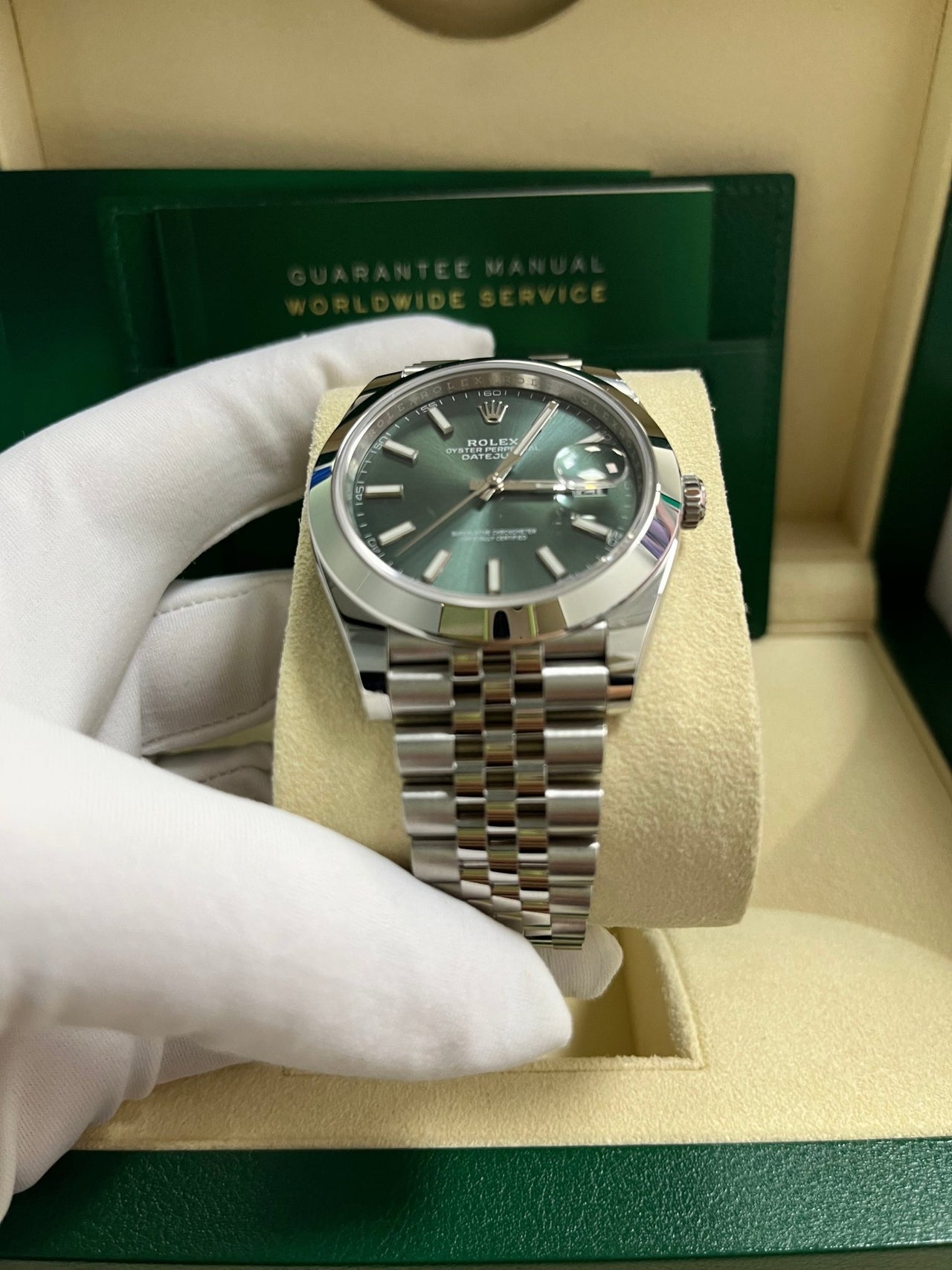 Datejust 41 Mint Green Dial Jubilee