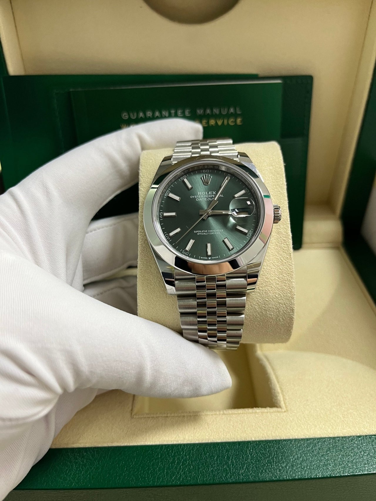 Datejust 41 Mint Green Dial Jubilee