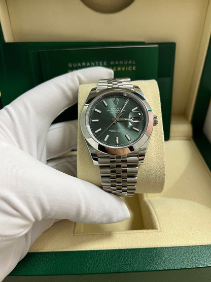 Datejust 41 Mint Green Dial Jubilee