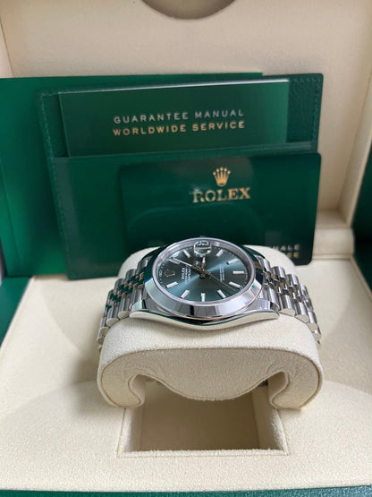 Datejust 41 Mint Green Dial Jubilee