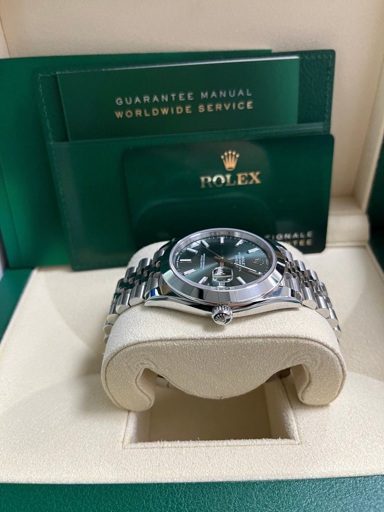 Datejust 41 Mint Green Dial Jubilee