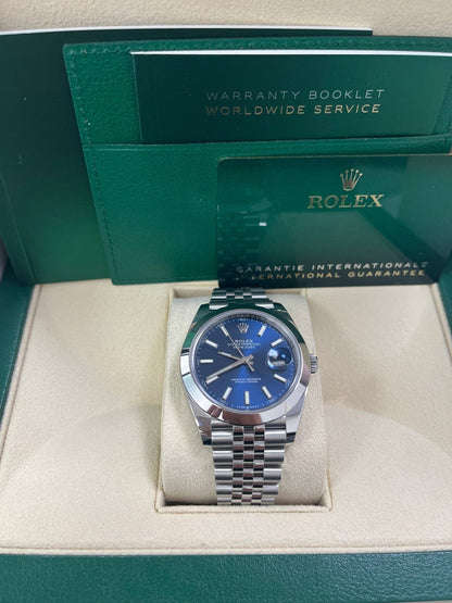 Datejust 41 Blue Dial Jubilee