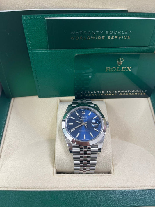 Datejust 41 Blue Dial Jubilee