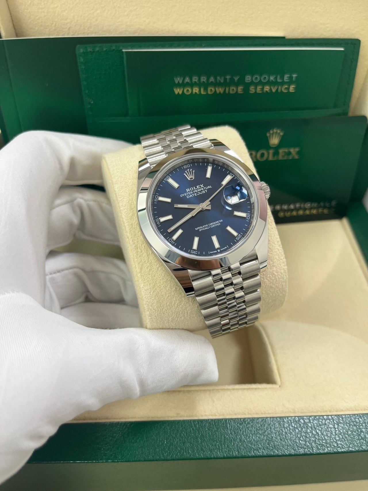 Datejust 41 Blue Dial Jubilee