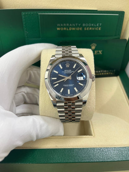 Datejust 41 Blue Dial Jubilee