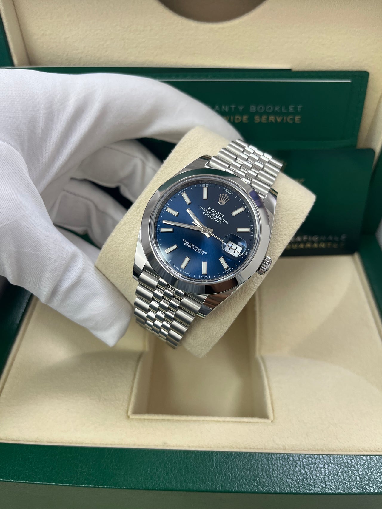 Datejust 41 Blue Dial Jubilee