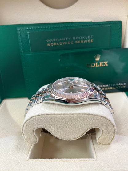Datejust 41 Slate Dial Everose Jubilee
