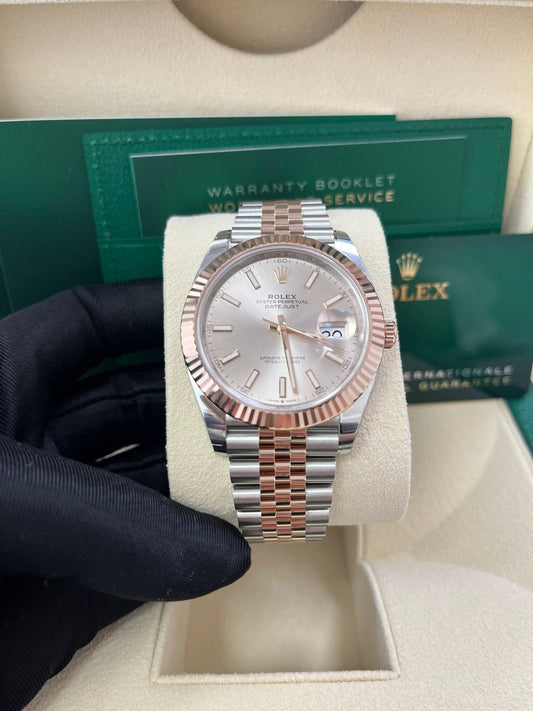 Datejust 41 Slate Dial Everose Jubilee