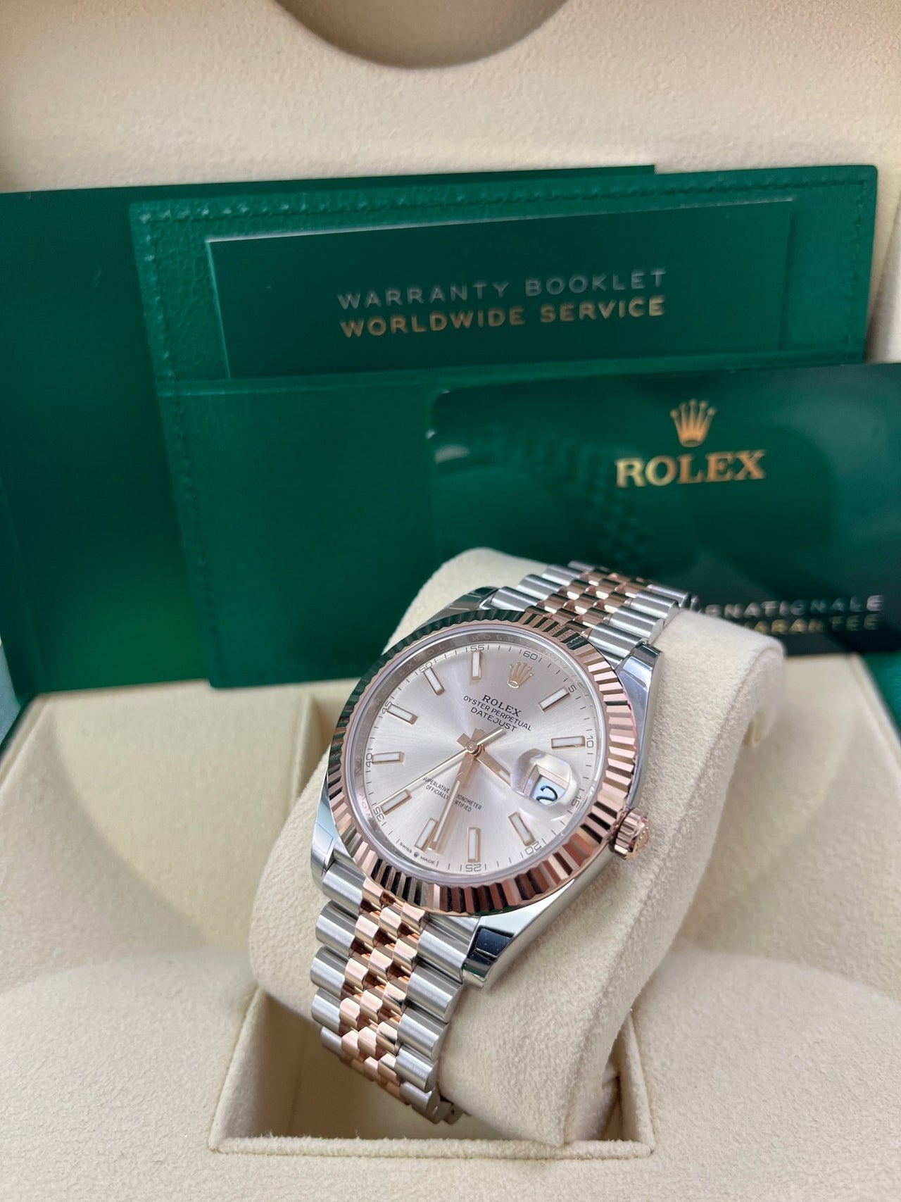 Datejust 41 Slate Dial Everose Jubilee