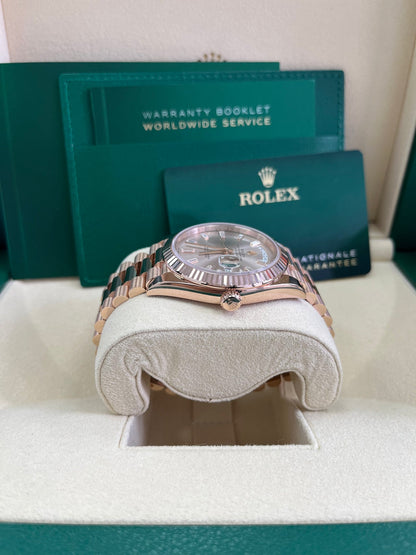 Day-Date 40 Sundust Baguette Diamond Everose President (Copy)