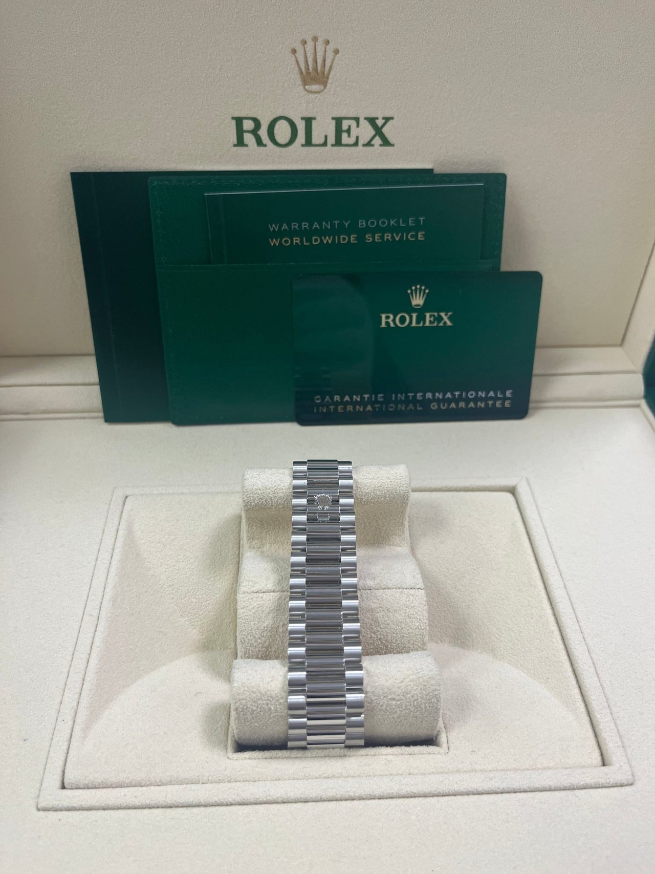 Day-Date 40 Ice Blue Platinum Fluted President