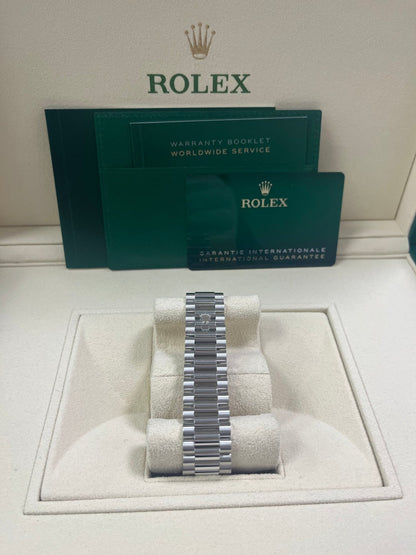 Day-Date 40 Ice Blue Platinum Fluted President