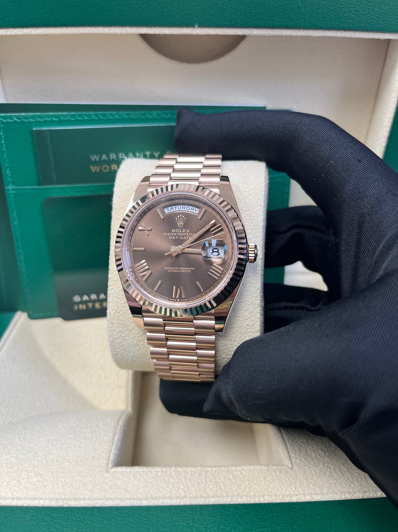 Day-Date 40 Chocolate Roman Everose President