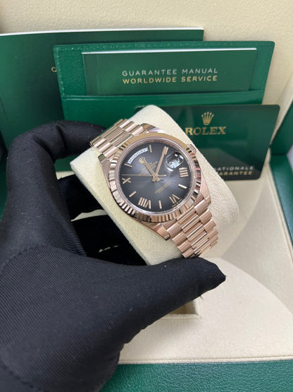 Day-Date 40 'Oscars' Chocolate Ombré Everose