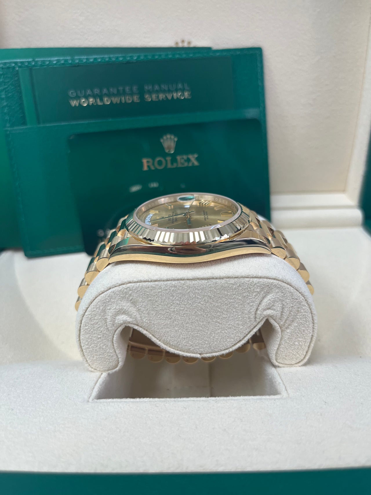Day-Date 40 Champagne Roman Yellow Gold President
