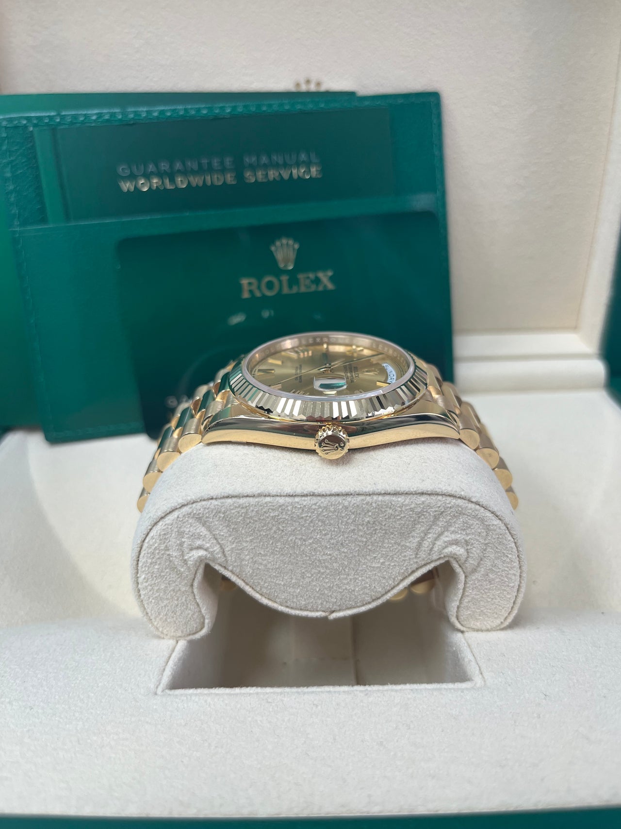 Day-Date 40 Champagne Roman Yellow Gold President