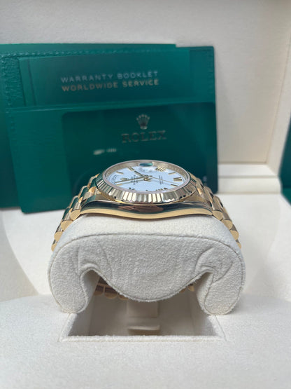 Day-Date 40 White Roman Yellow Gold President