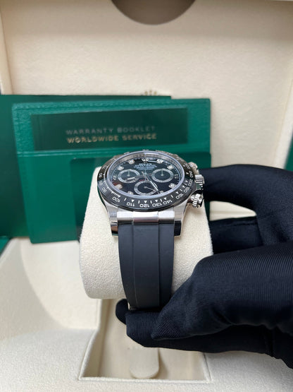 Cosmograph Daytona White Gold Oysterflex Diamond Dial