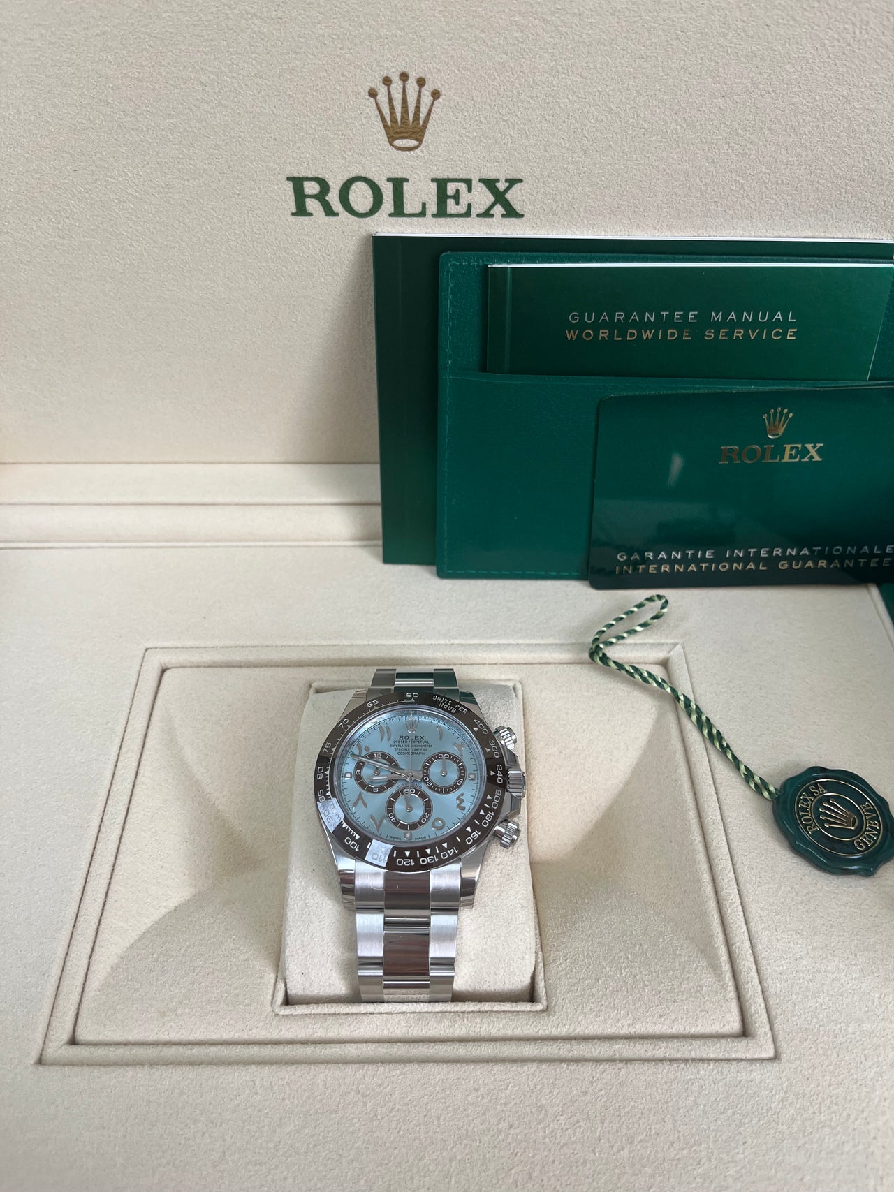 Cosmograph Daytona Platinum Arabic Dial