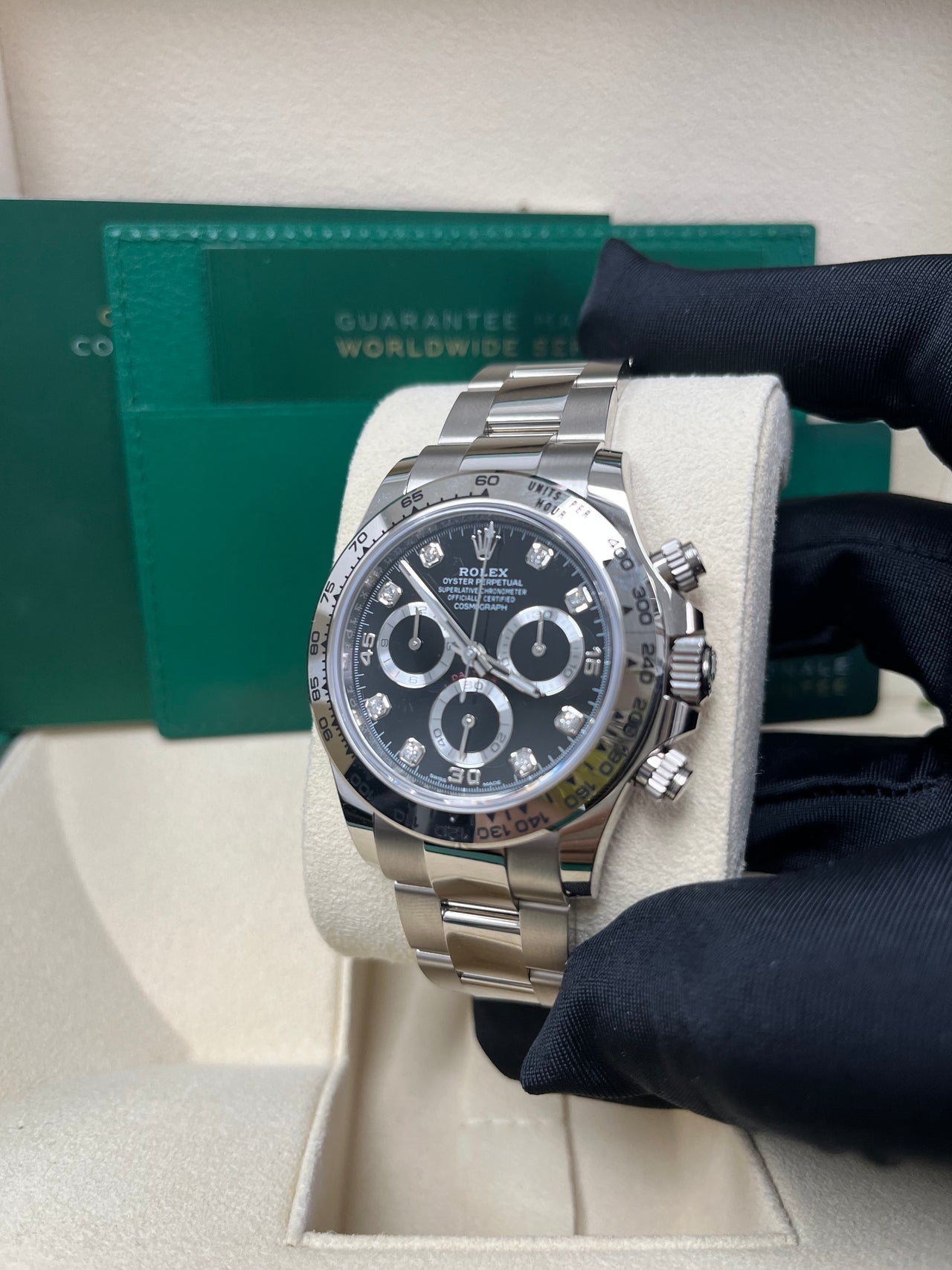 Cosmograph Daytona White Gold Diamond Dial