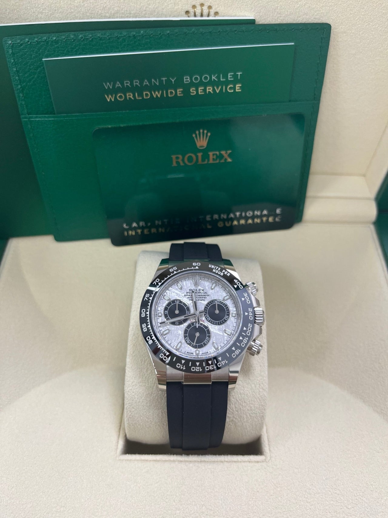 Cosmograph Daytona Meteorite White Gold Oysterflex