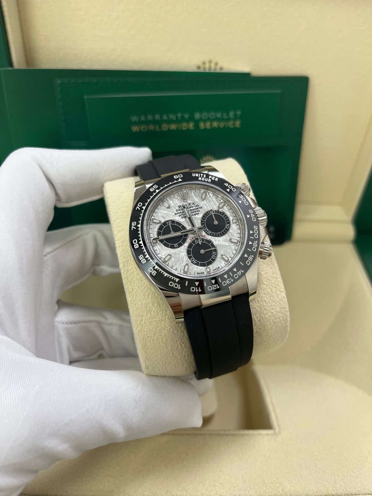 Cosmograph Daytona Meteorite White Gold Oysterflex