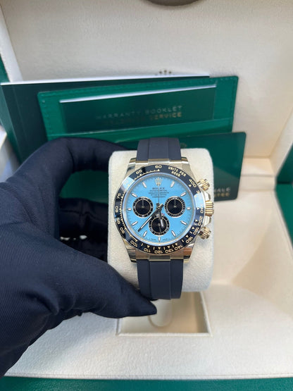 Cosmograph Daytona Turquoise Yellow Gold