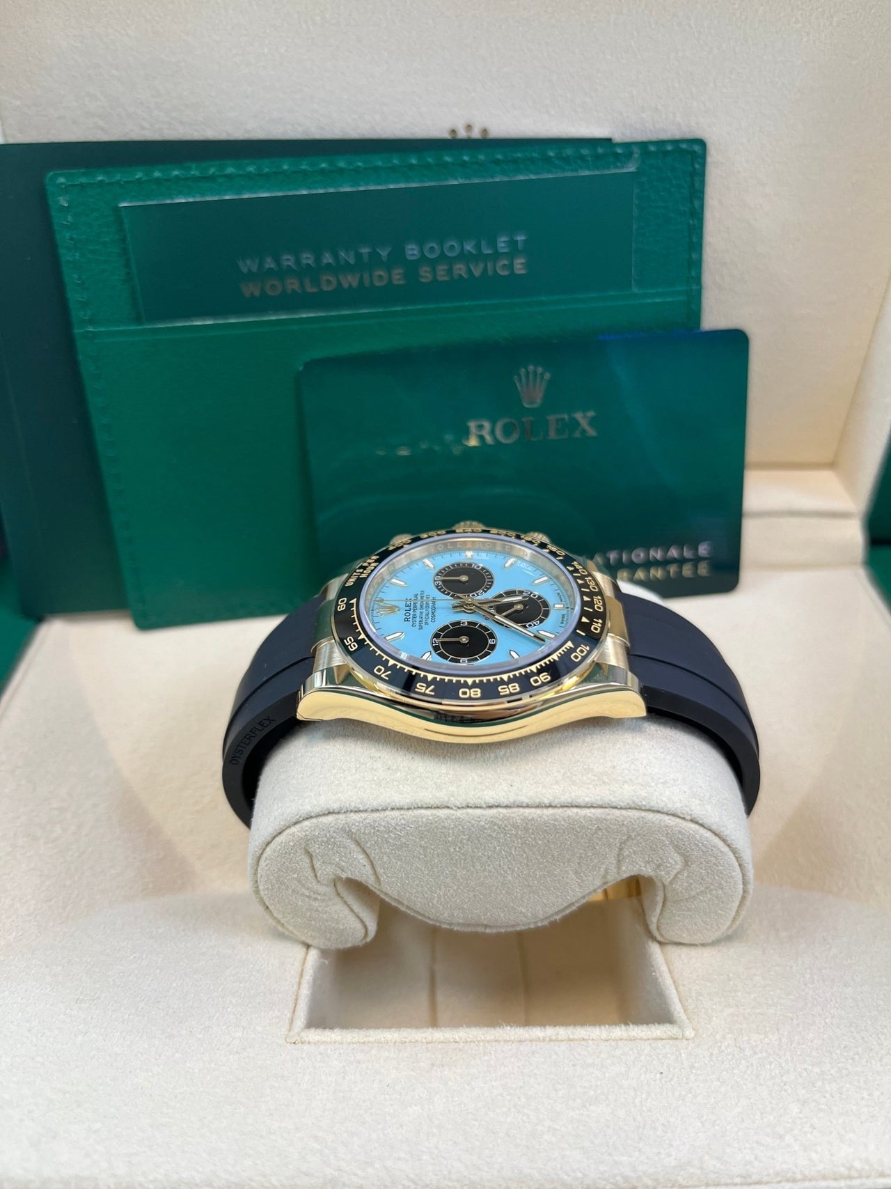 Cosmograph Daytona Turquoise Yellow Gold