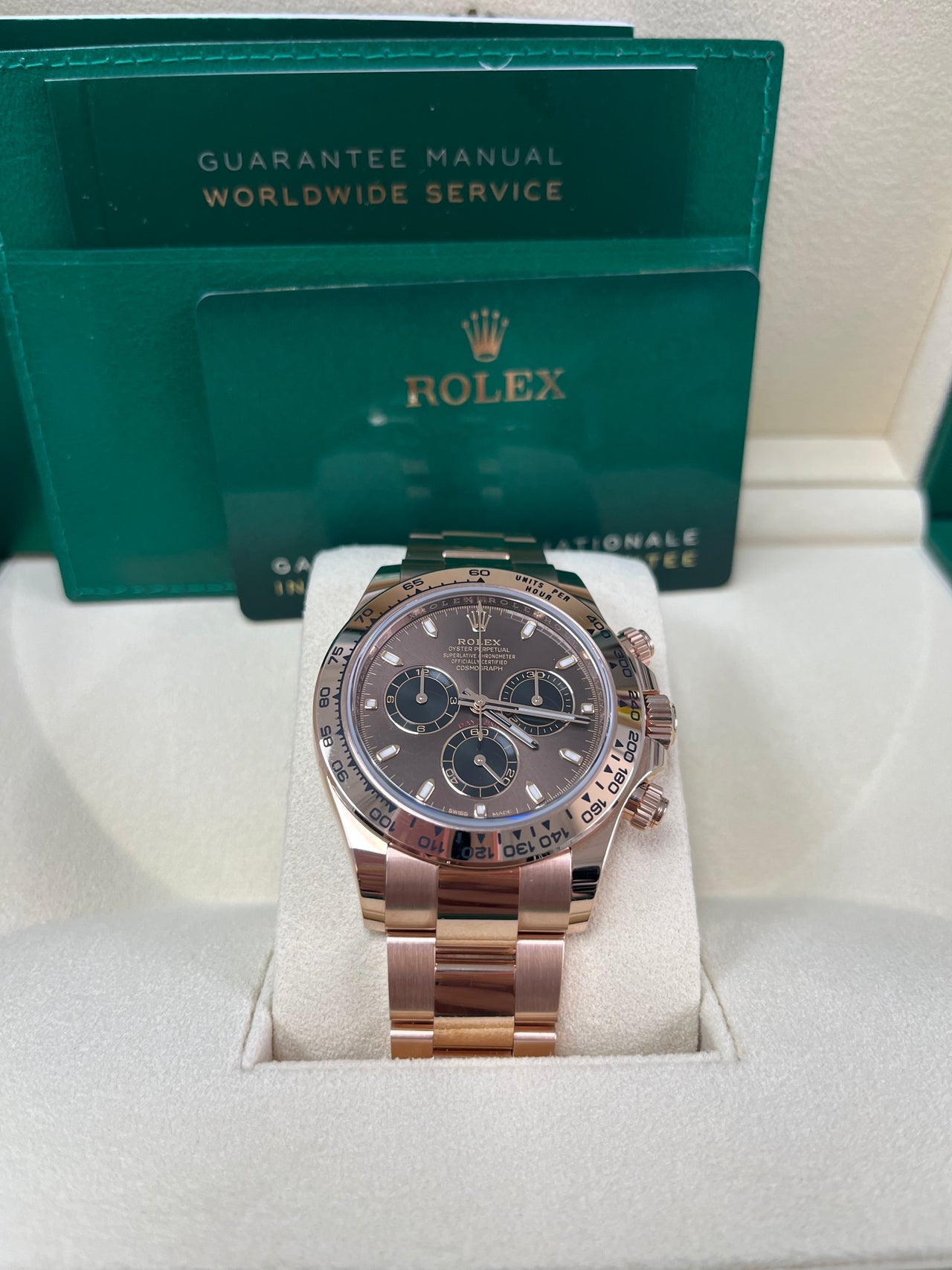 Cosmograph Daytona Everose Chocolate Dial