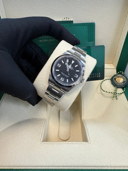 Explorer 40 Steel Black Dial