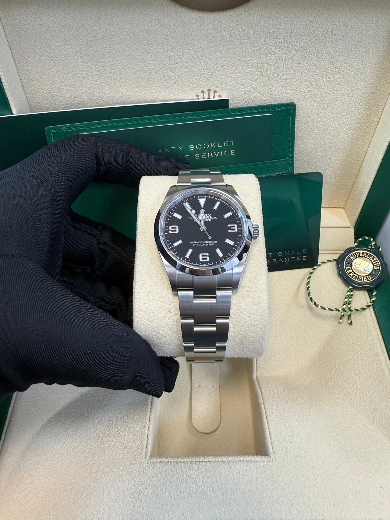 Explorer 40 Steel Black Dial