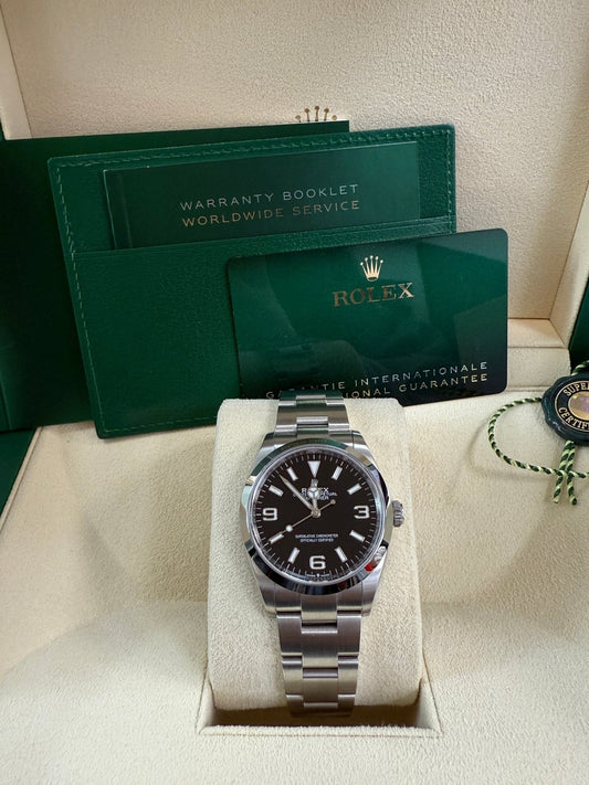 Explorer 40 Steel Black Dial
