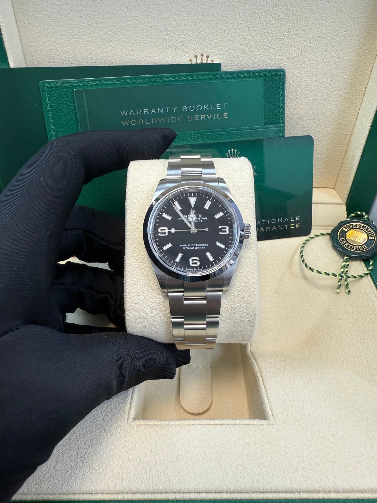 Explorer 40 Steel Black Dial