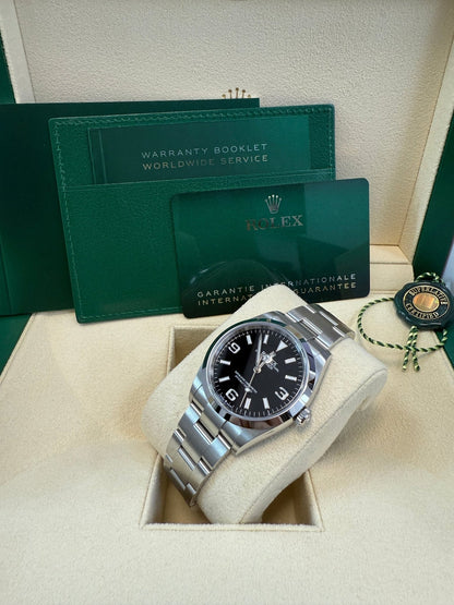 Explorer 40 Steel Black Dial