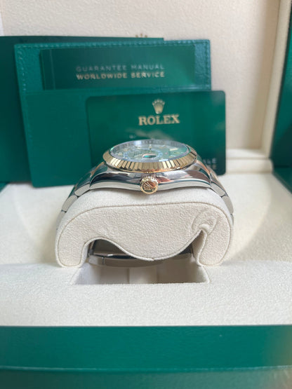 Sky-Dweller Two-Tone Yellow Gold White Dial