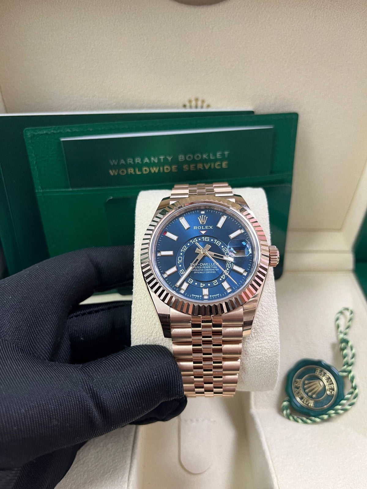 Sky-Dweller Everose Blue Dial Jubilee 336935