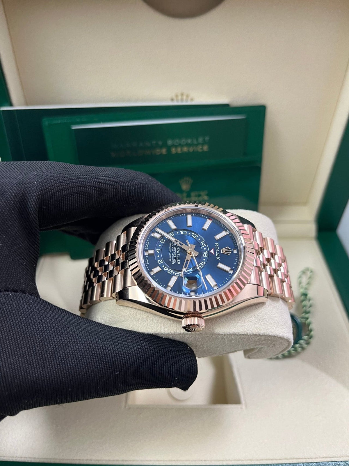 Sky-Dweller Everose Blue Dial Jubilee 336935