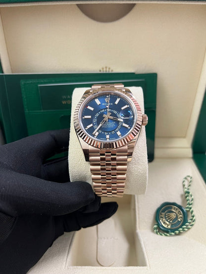 Sky-Dweller Everose Blue Dial Jubilee 336935